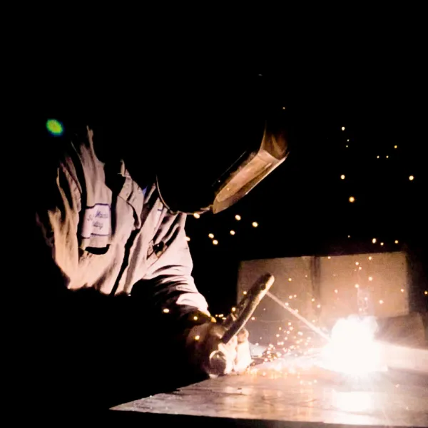 Arc Welding with dramatic sparks